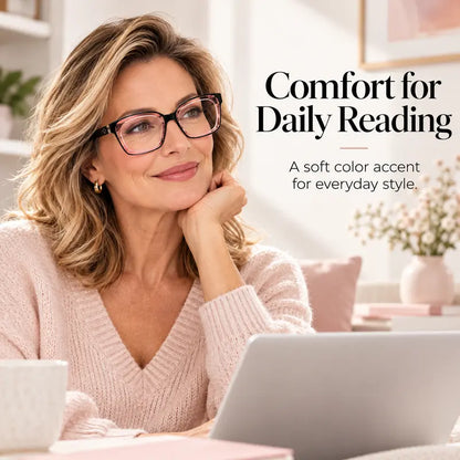 Square progressive reading glasses — original image
