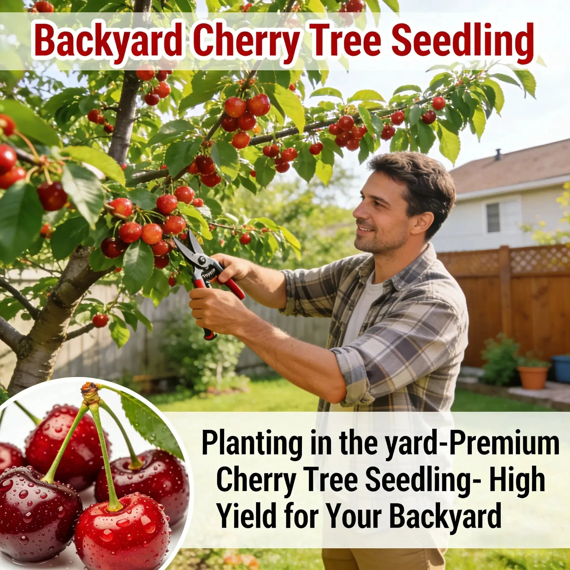 🔥Summer Special Sale🍒Cherry Seedlings, Ready - to - Plant for Home Garden（90% survival rate）🌱 - stavogue