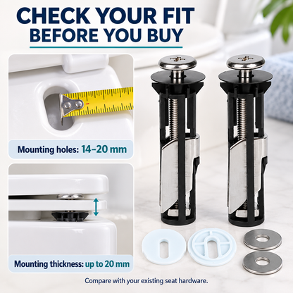 Toilet seat bolt kit — fit