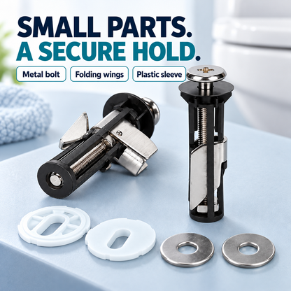 Toilet seat bolt kit — structure