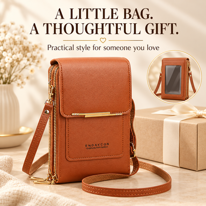 Touchscreen phone bag gift inspiration; gift wrapping not included