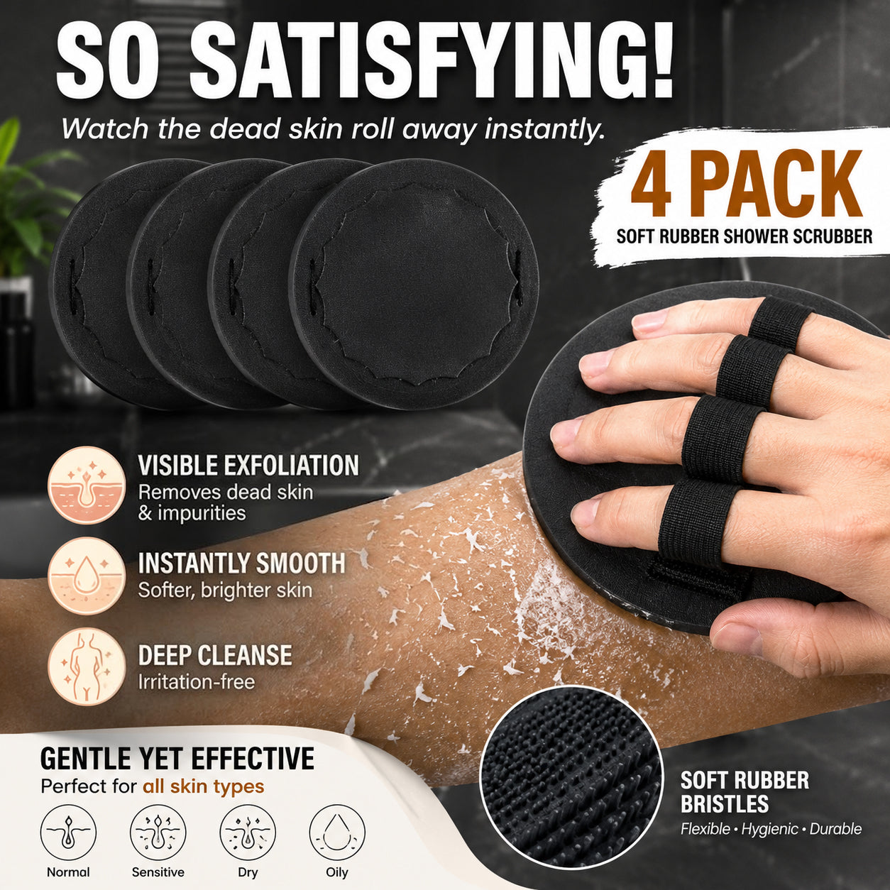 🛁BUY 1 GET 1 FREE✨ Deep Cleansing Shower Scrubber