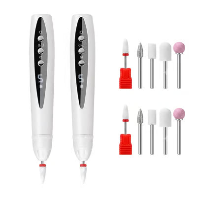 Professional Electric Nail Drill Set – Versatile Nail Care Tool with Smart Digital Speed Display