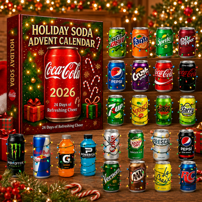 Soda Countdown advent calendar decorative miniature collection