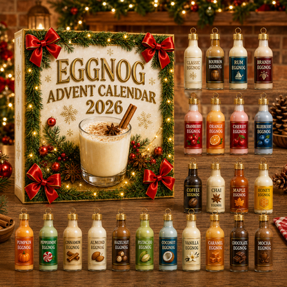 Eggnog Advent advent calendar decorative miniature collection